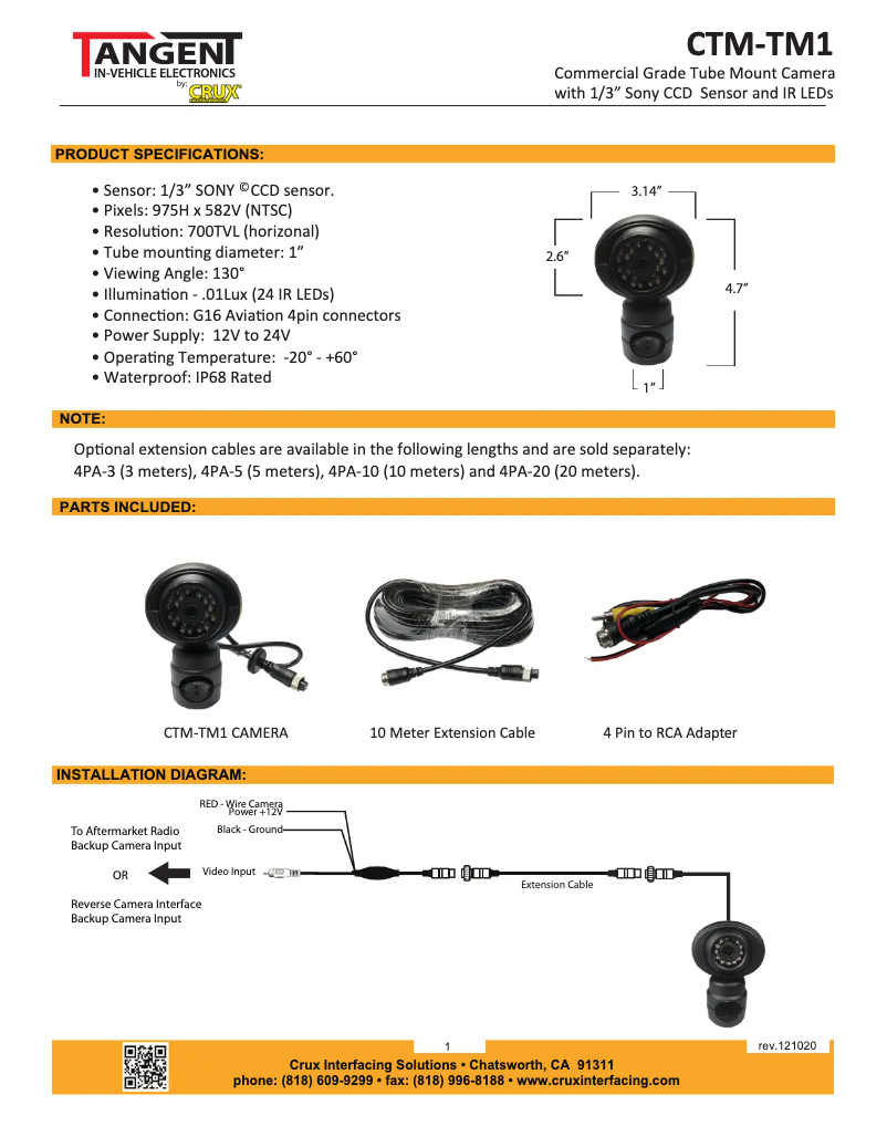 Image de la première page du manuel de l'appareil CTM-TM1