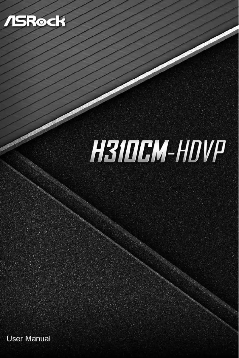 Page 1 de la notice Manuel utilisateur Asrock H310CM-HDVP