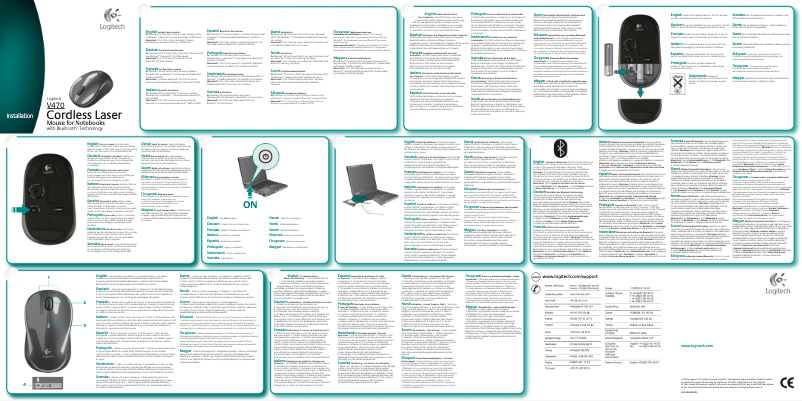 Image de la première page du manuel de l'appareil V470 Cordless Laser