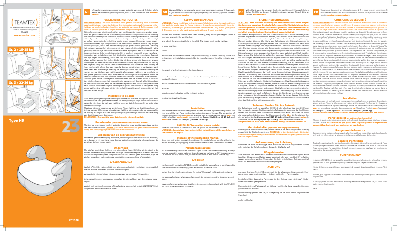 Image de la première page du manuel de l'appareil Tango