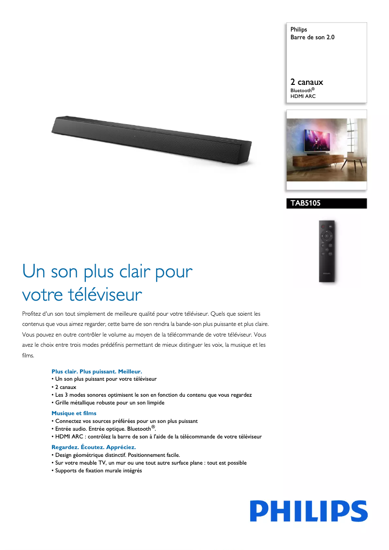 Image de la première page du manuel de l'appareil TAB5105