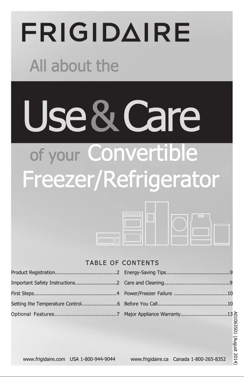 Image de la première page du manuel de l'appareil FFVU21F4Q