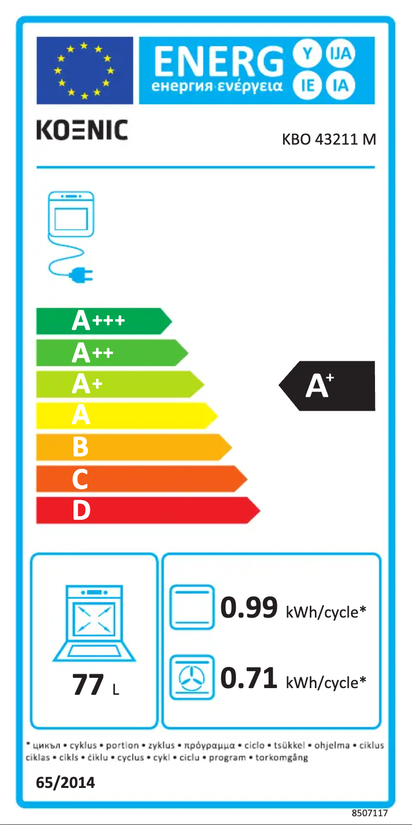 Image de la première page du manuel de l'appareil KBO 43211 M