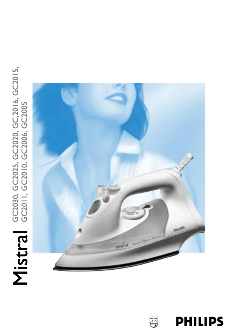 Page 1 of the manual User Manual Philips Mistral GC2010