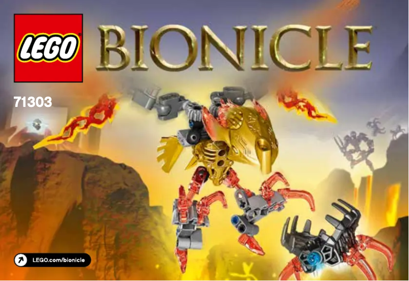 Image de la première page du manuel de l'appareil Bionicle 71303