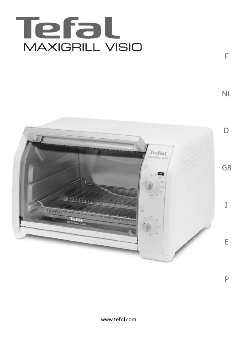 Page 1 de la notice Manuel utilisateur Tefal MaxiGrill Visio OV2001
