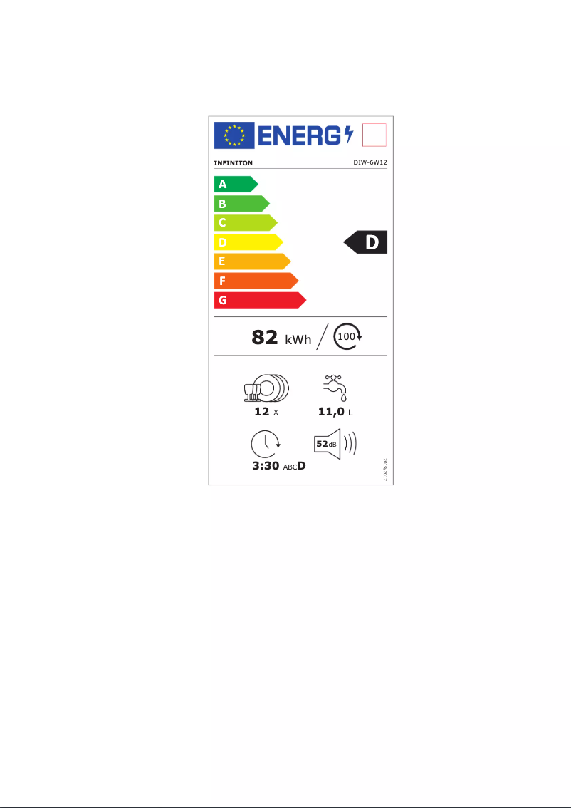 Image de la première page du manuel de l'appareil DIW-6W12