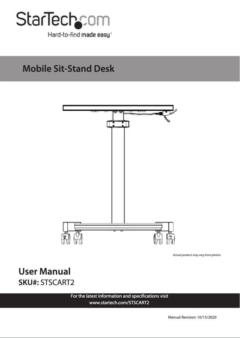 Page 1 de la notice Manuel utilisateur StarTech.com STSCART2