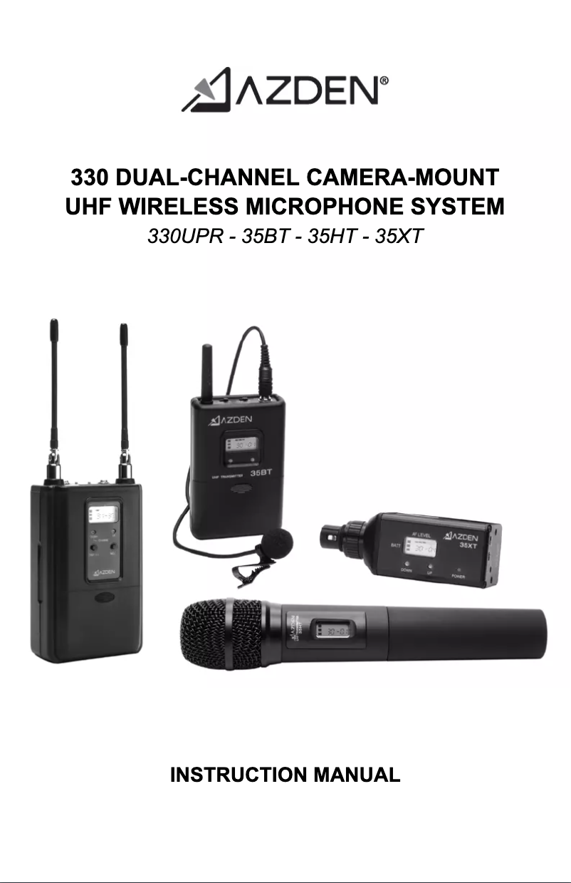 Página 1 del manual Manual de usuario Azden 35XT