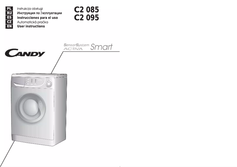 Page 1 de la notice Manuel utilisateur Candy C2 095-16S