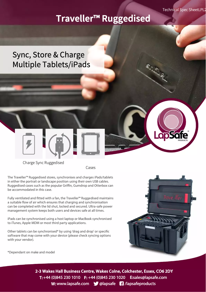 Page n°1 - Manuel utilisateur LapSafe Traveller