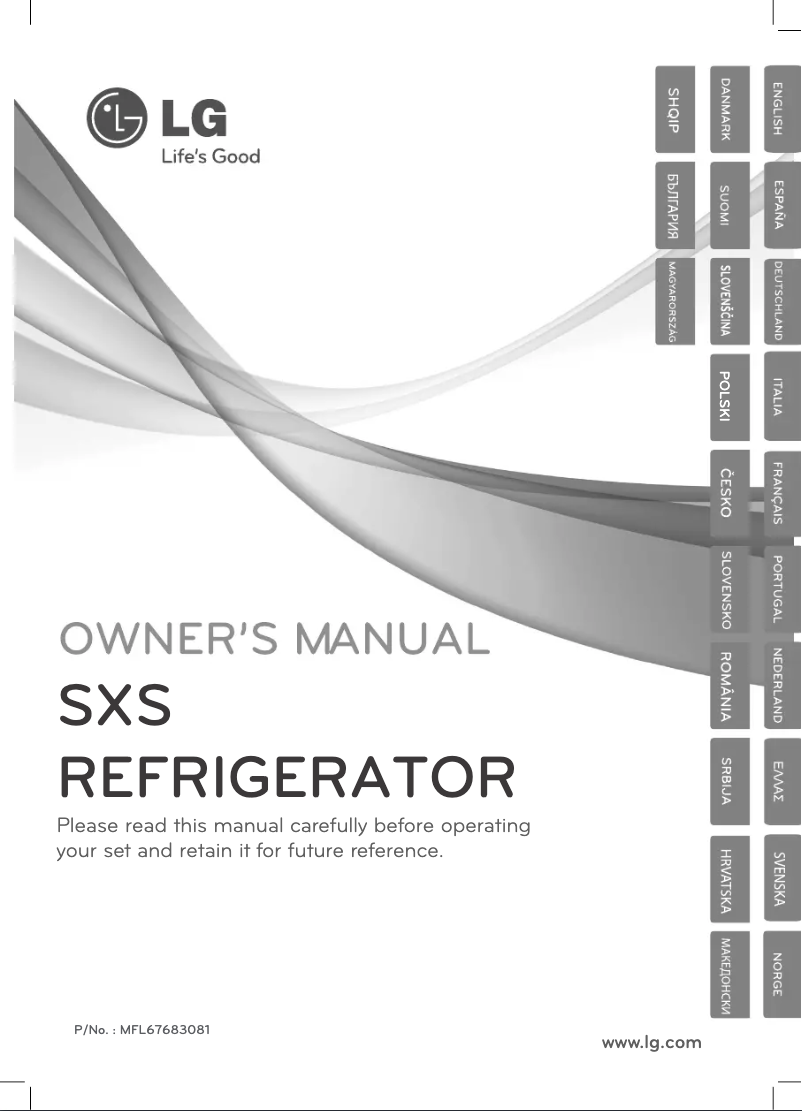 Page 1 de la notice Manuel utilisateur LG GSP325NSYV