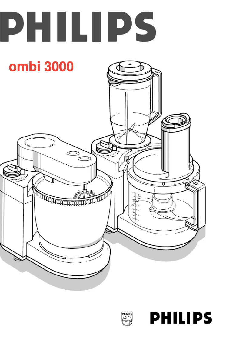 Page n°1 - Manuel utilisateur Philips Combi 3000 HR7805