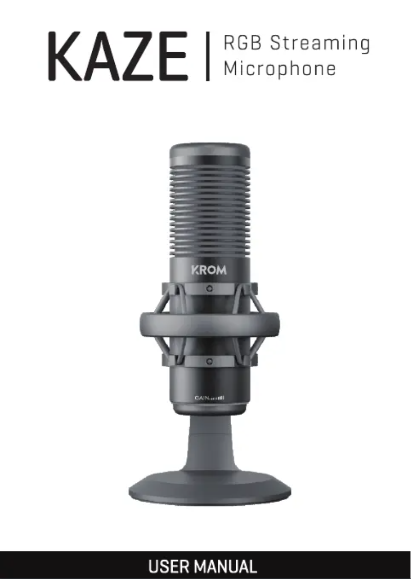 Image de la première page du manuel de l'appareil Kaze