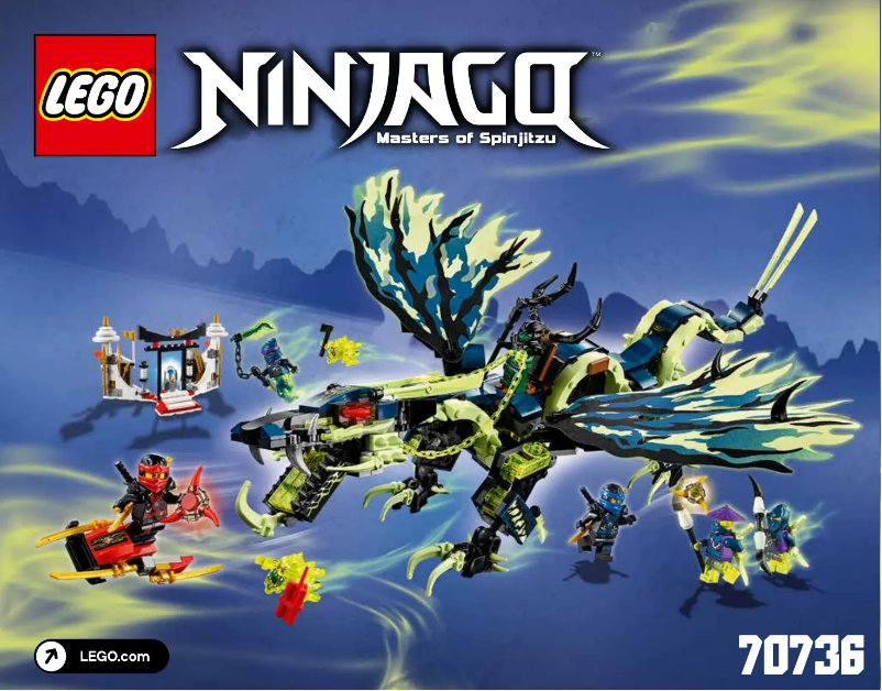 Image de la première page du manuel de l'appareil Ninjago 70736