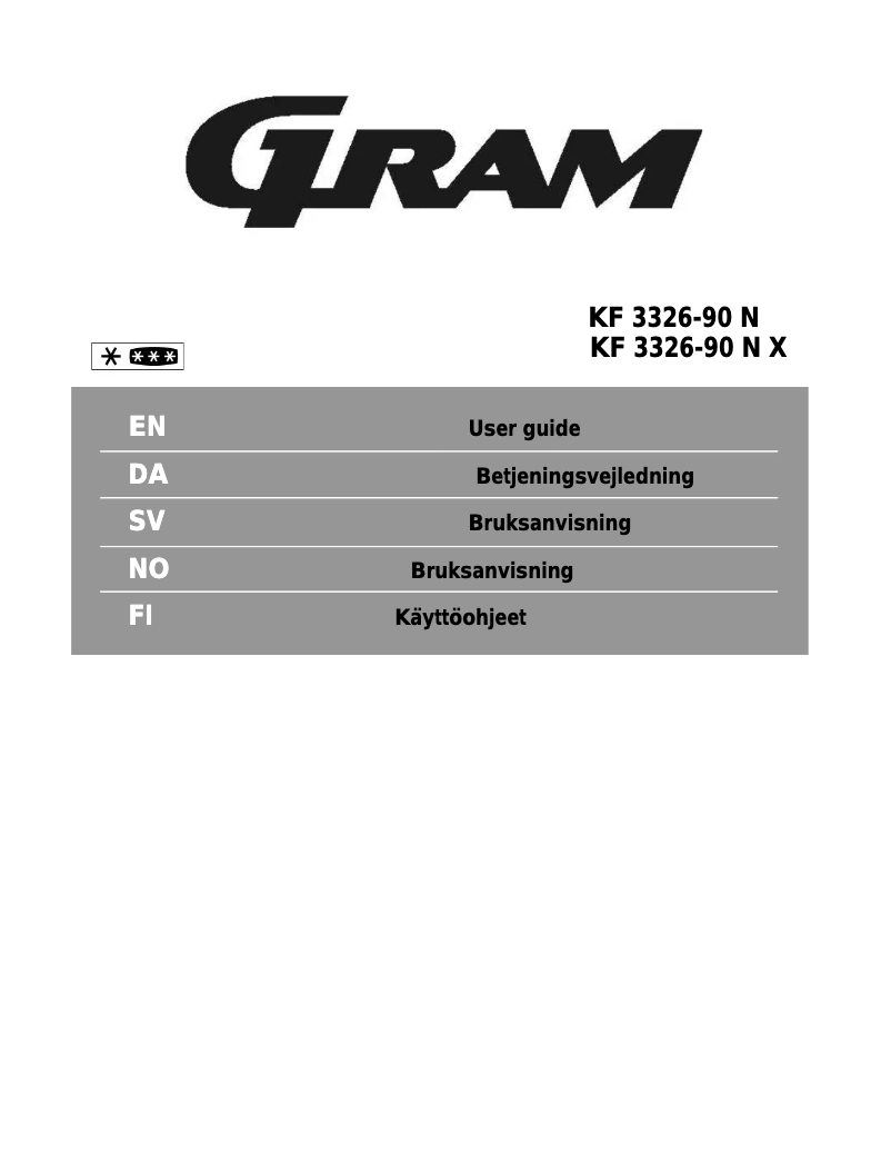 Imagen de la primera página del manual del dispositivo KF 3326-90 N