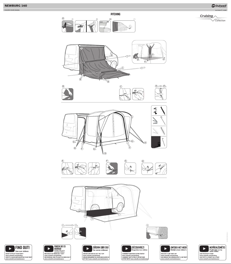 Page 1 de la notice Guide d'installation Outwell Newburg 160