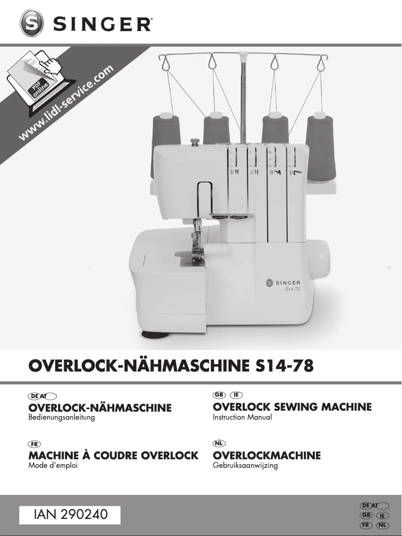 Page n°1 - Manuel utilisateur Pfaff S14-78