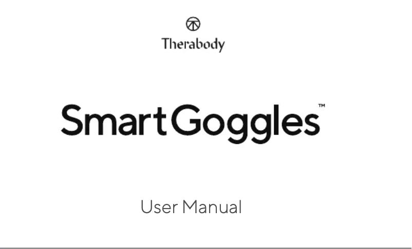Image de la première page du manuel de l'appareil Smart Goggles