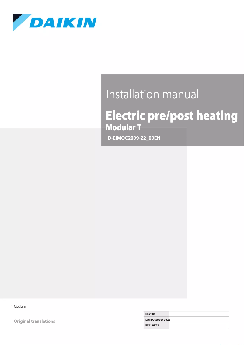 Página 1 del manual Guía de instalación Daikin ATB04RAMNADBT00