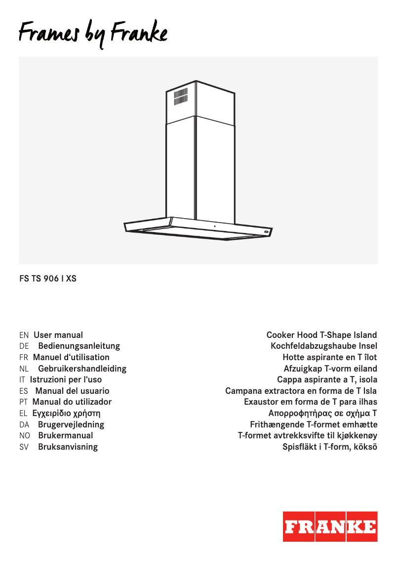 Page n°1 - Manuel utilisateur Franke FS TS 906 I XS