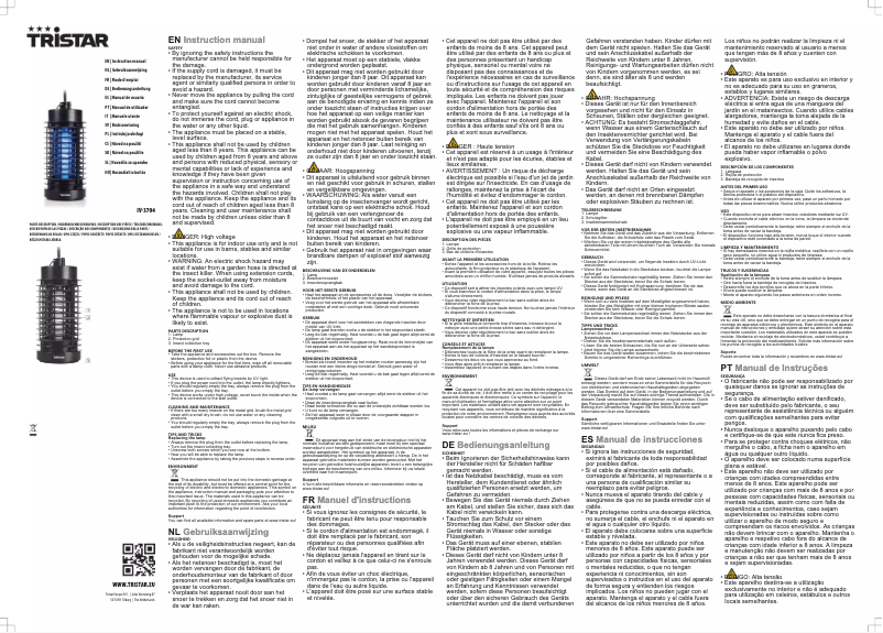 Imagen de la primera página del manual del dispositivo IV-3704