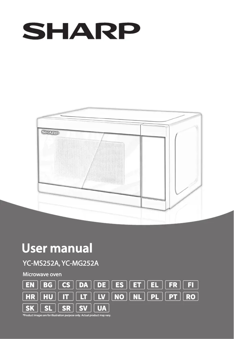 Page 1 de la notice Manuel utilisateur Sharp YC-MS252AE