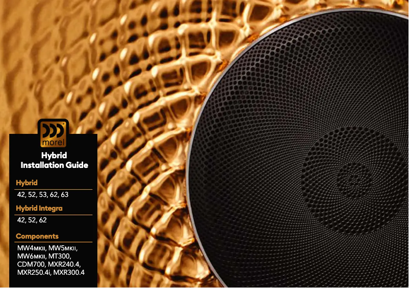 Page n°1 - Manuel utilisateur Morel Hybrid MW5