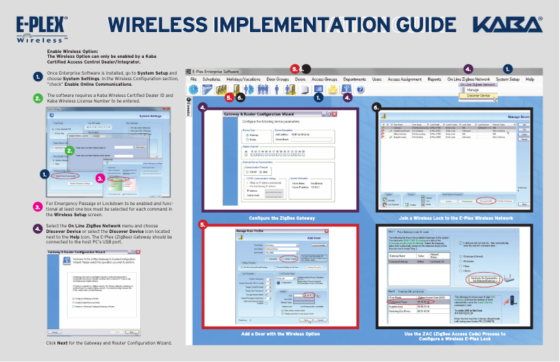 Imagen de la primera página del manual del dispositivo E-Plex Wireless