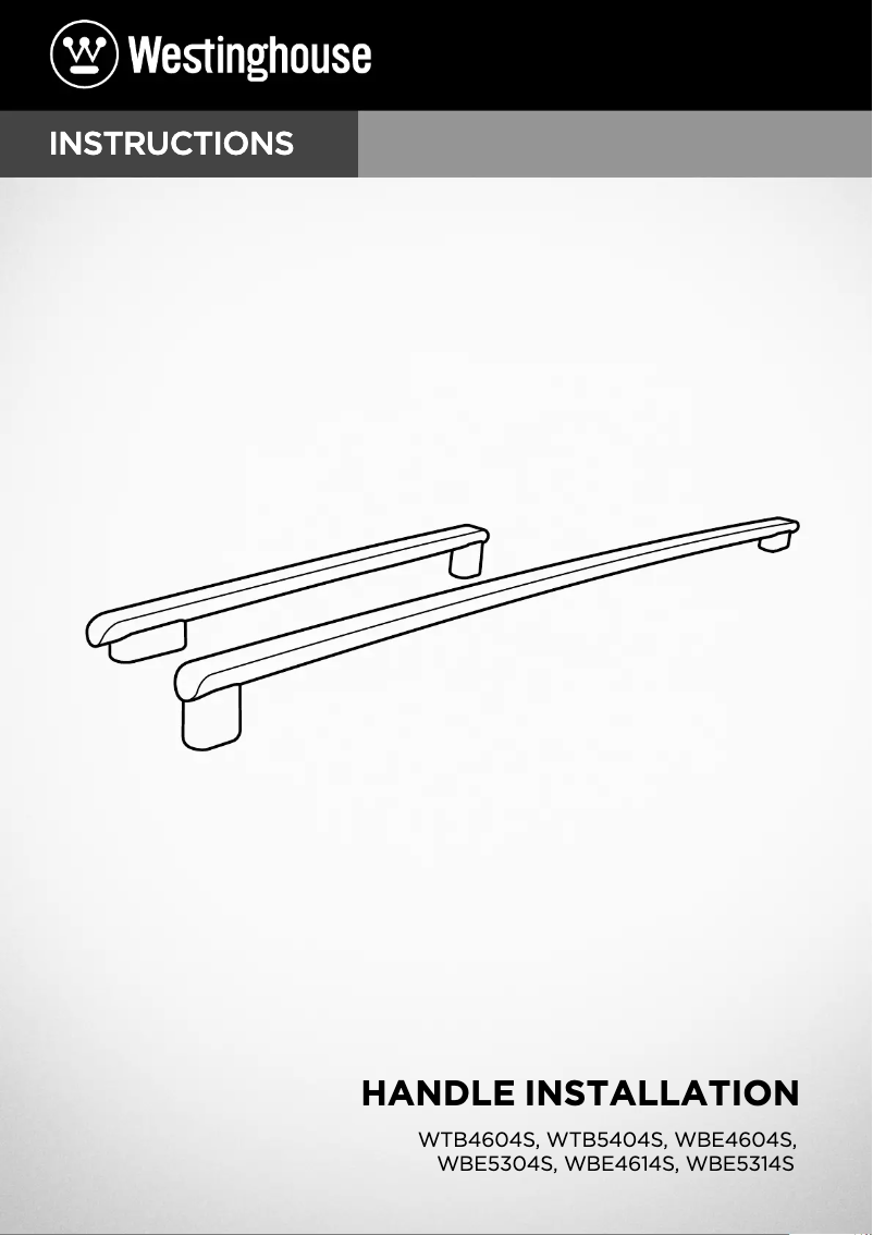 Page 1 de la notice Guide d'installation Westinghouse WBE4504SA