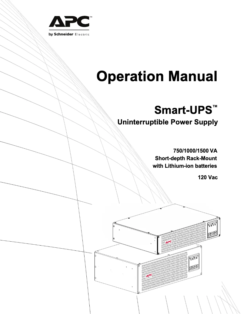 Page 1 de la notice Manuel utilisateur APC Smart-UPS SRTRK4