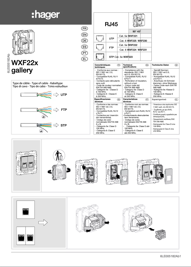 Image de la première page du manuel de l'appareil WXF224