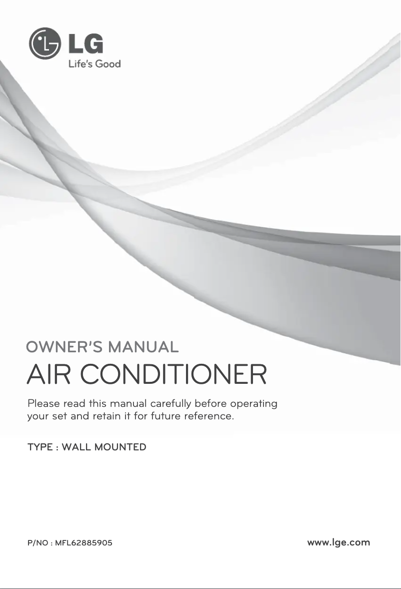 Page 1 de la notice Manuel utilisateur LG ASUW126HDW0