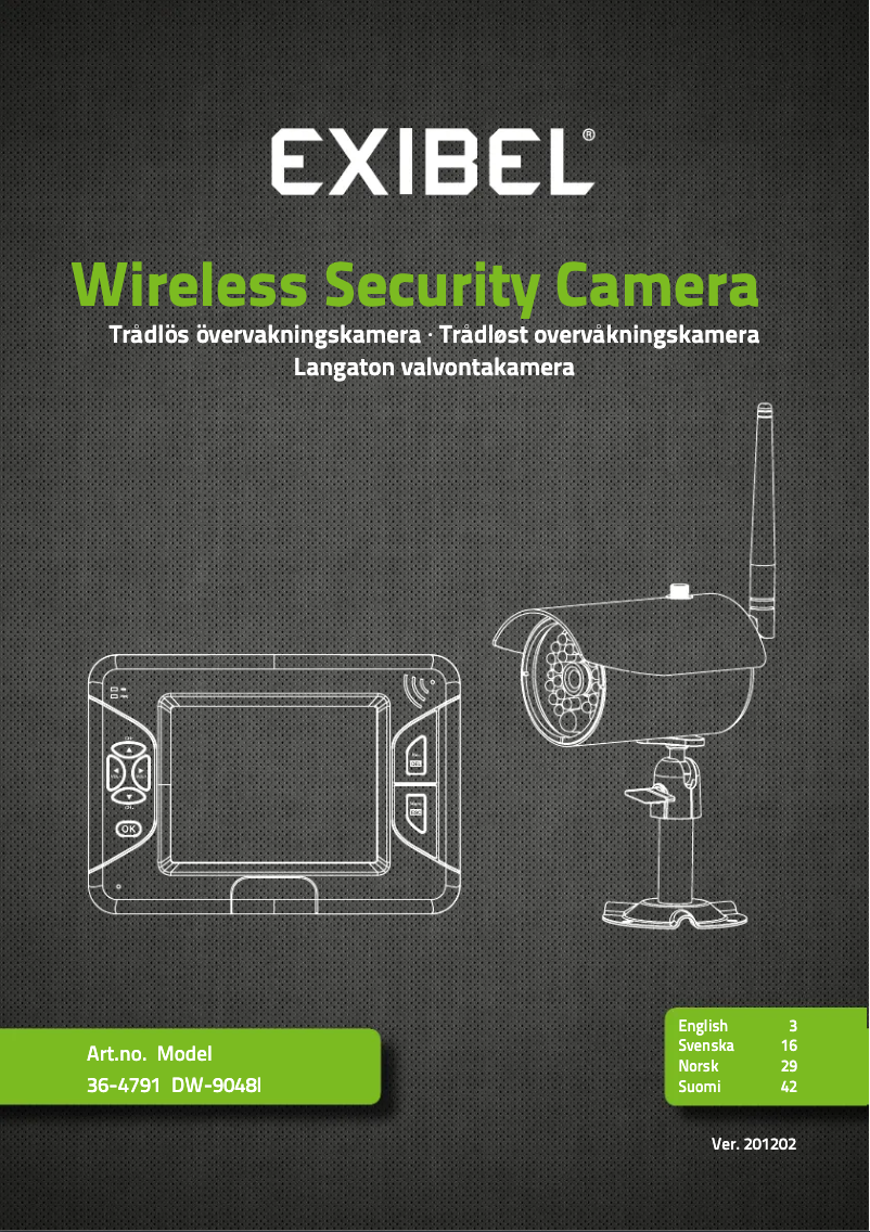 Page 1 de la notice Manuel utilisateur Exibel DW-9048I