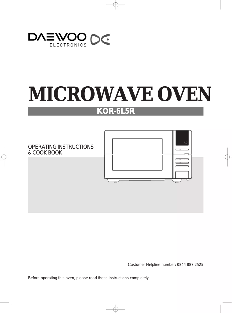 Page n°1 - Manuel utilisateur Daewoo KOR-6L5R