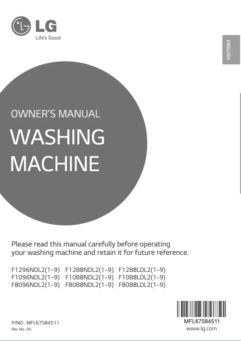 Image de la première page du manuel de l'appareil F10B8LDL2