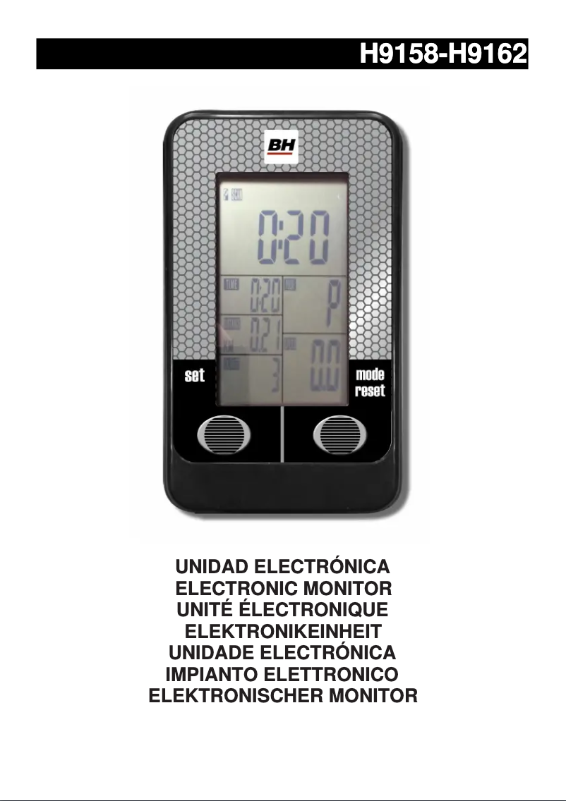 Page 1 de la notice Manuel utilisateur BH Fitness H9159