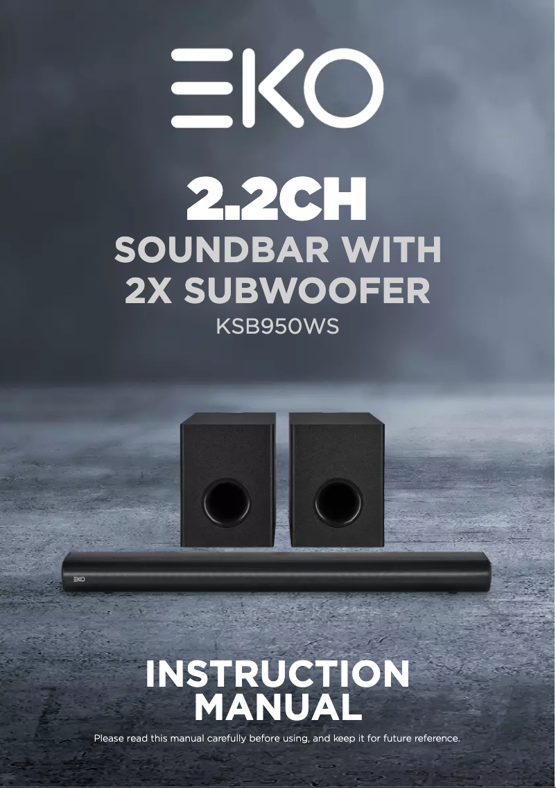 Página 1 del manual Manual de usuario EKO KSB950WS