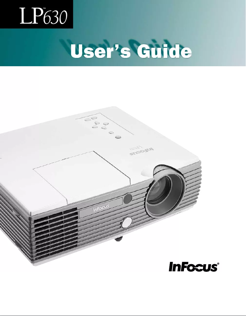 Page 1 de la notice Manuel utilisateur InFocus LP630