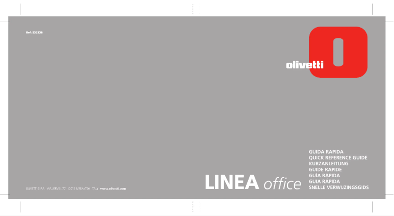 Page n°1 - Manuel utilisateur Olivetti LINEA office