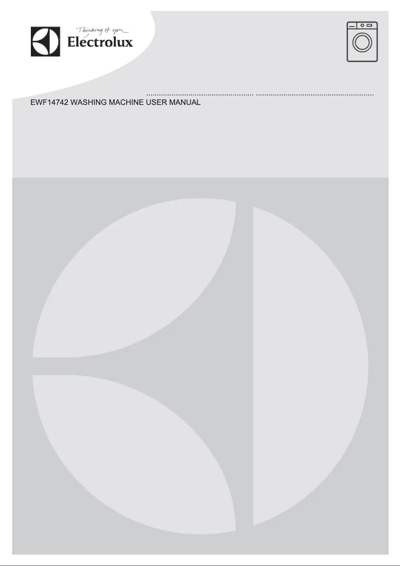 Page n°1 - Manuel utilisateur Electrolux EWF14742