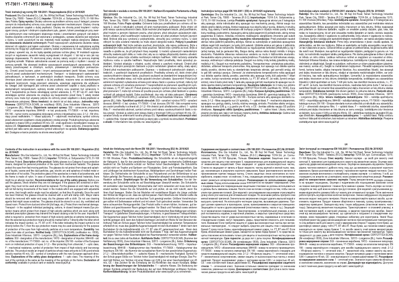 Page 1 de la notice Manuel utilisateur Yato YT-73612