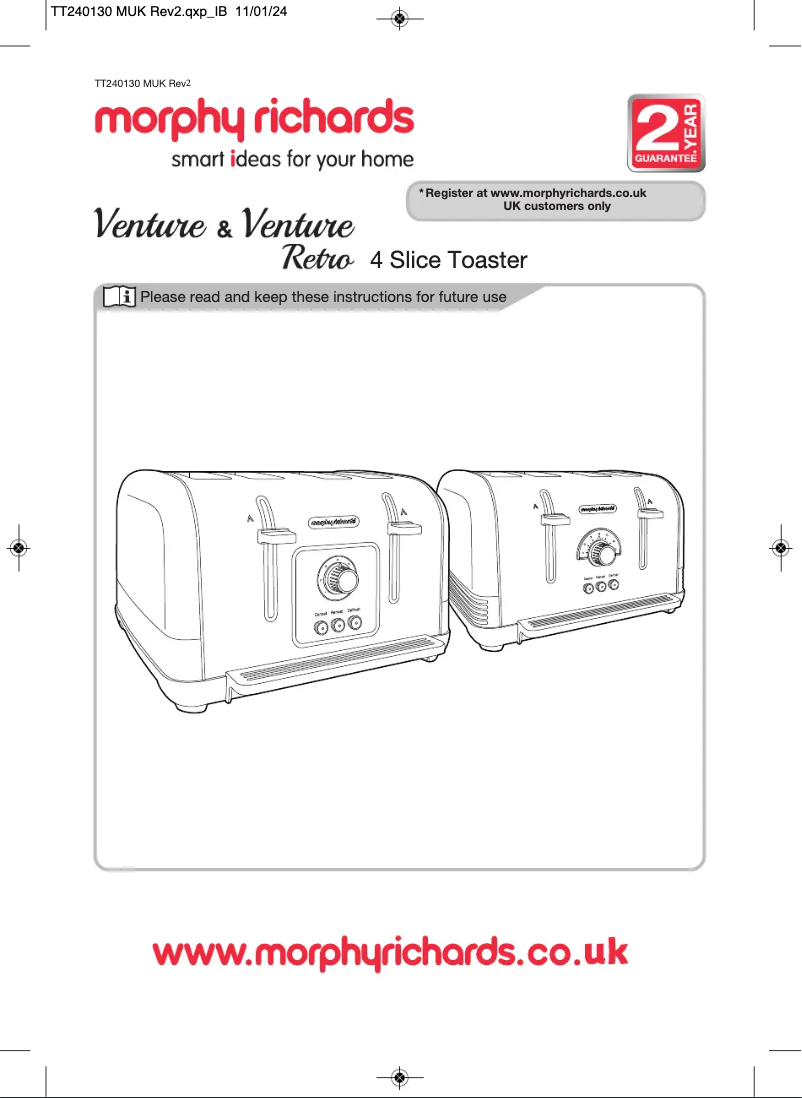 Image de la première page du manuel de l'appareil Venture 240136