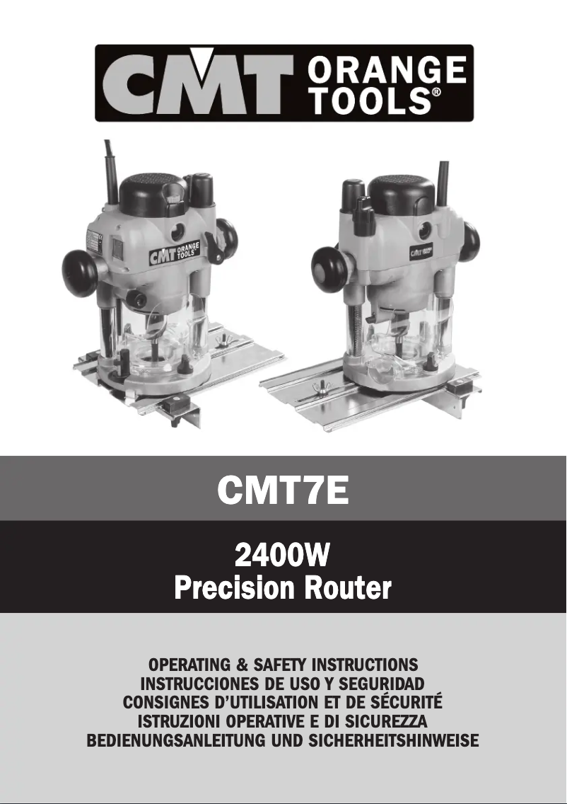 Page 1 de la notice Manuel utilisateur CMT Orange Tools CMT7E