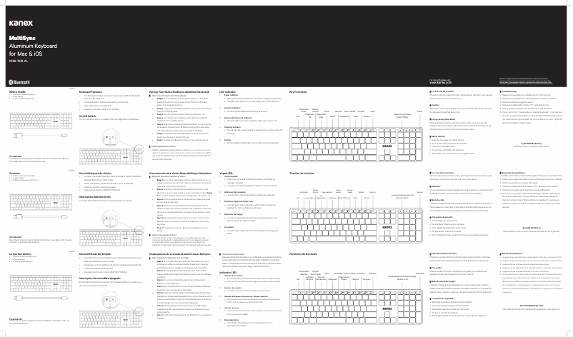 Page 1 de la notice Manuel utilisateur Kanex K166-1102-AL