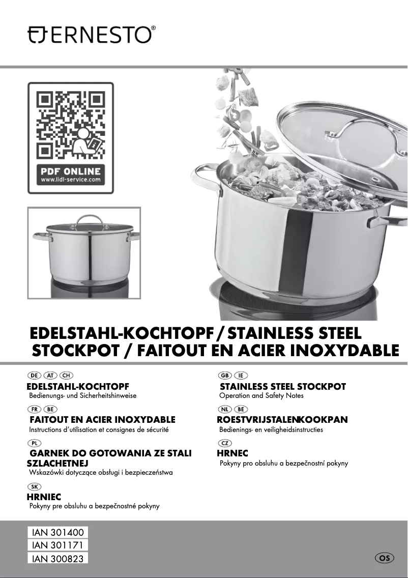 Page 1 de la notice Manuel utilisateur Ernesto IAN 300823