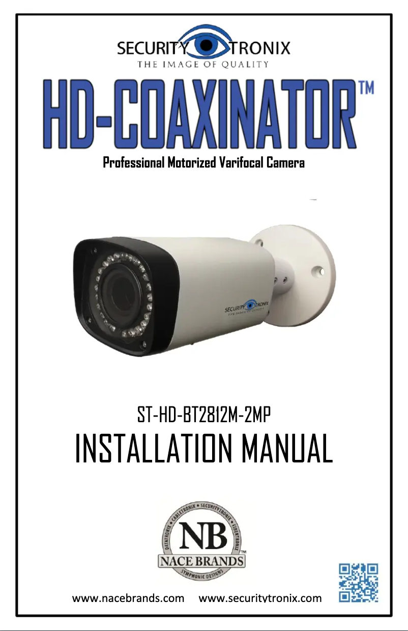 Page n°1 - Manuel utilisateur Security Tronix HD-Coaxinator