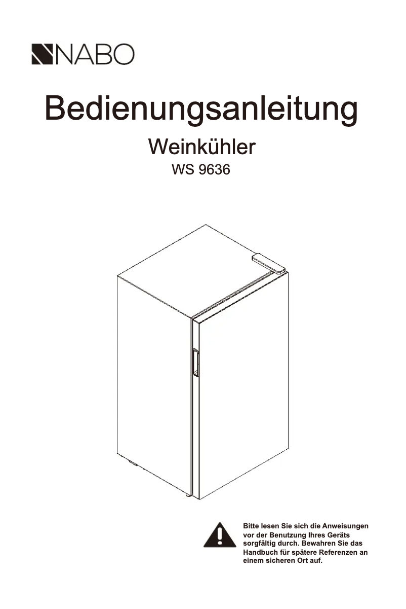 Page n°1 - Manuel utilisateur Nabo WS 9636