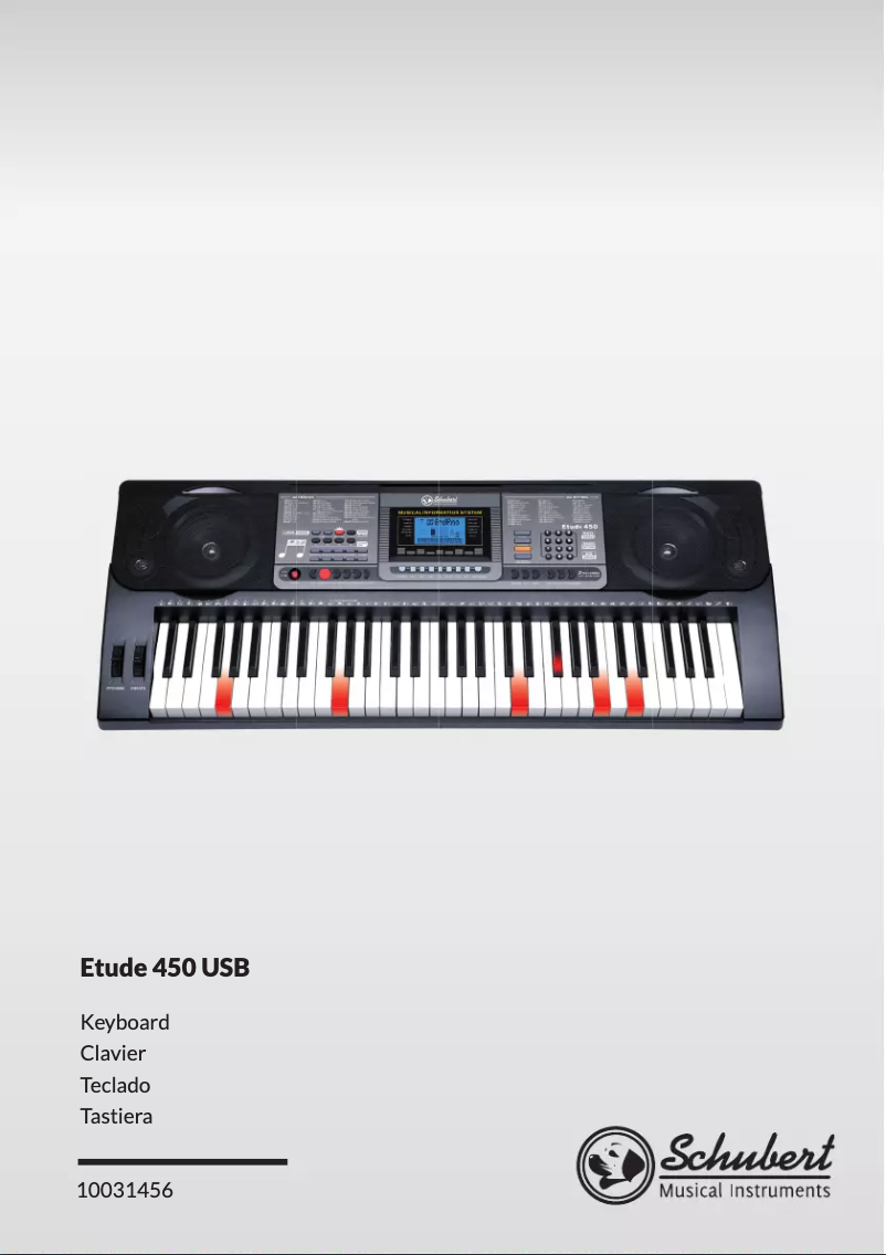 Page 1 de la notice Manuel utilisateur Schubert Etude 450 USB