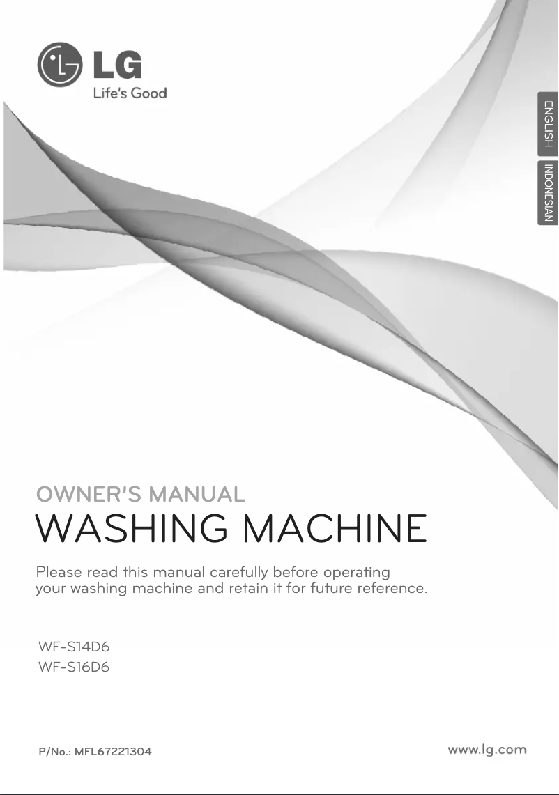 Page 1 de la notice Manuel utilisateur LG WF-S14D6